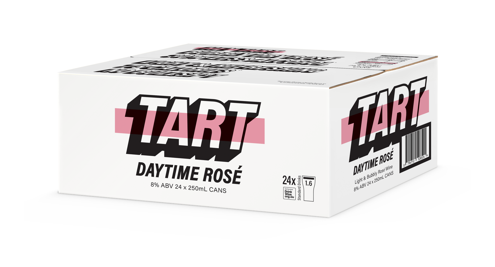 TART Daytime Rosé Wine 24 x 250ml Cans Case